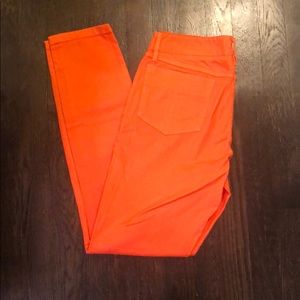 Trina Turk Orange Skinny Pant Size 0